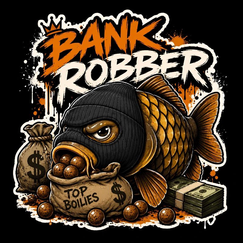 Drôle de conception de la pêche à la carpe bricoleuse de banque