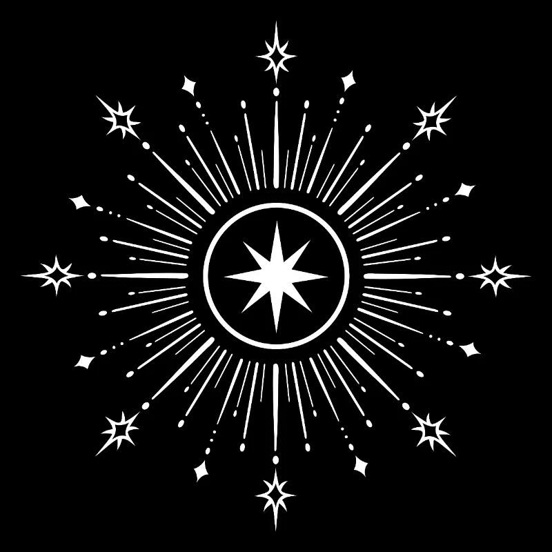 Midsummer Star – Mystical Symbol Motif