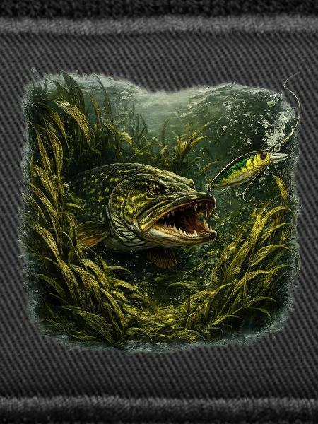 Hecht-Hinterhalt-Räuberfisch-Design