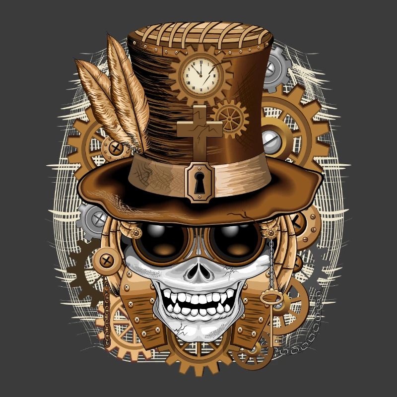 Vaudou steampunk Skull