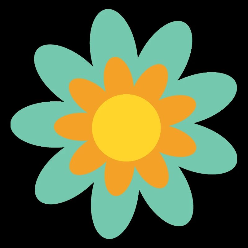 70s Flower Pattern Hippie Gift