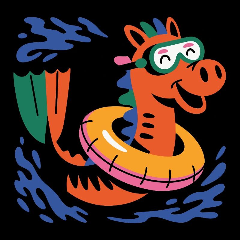 Hippocampe drôle