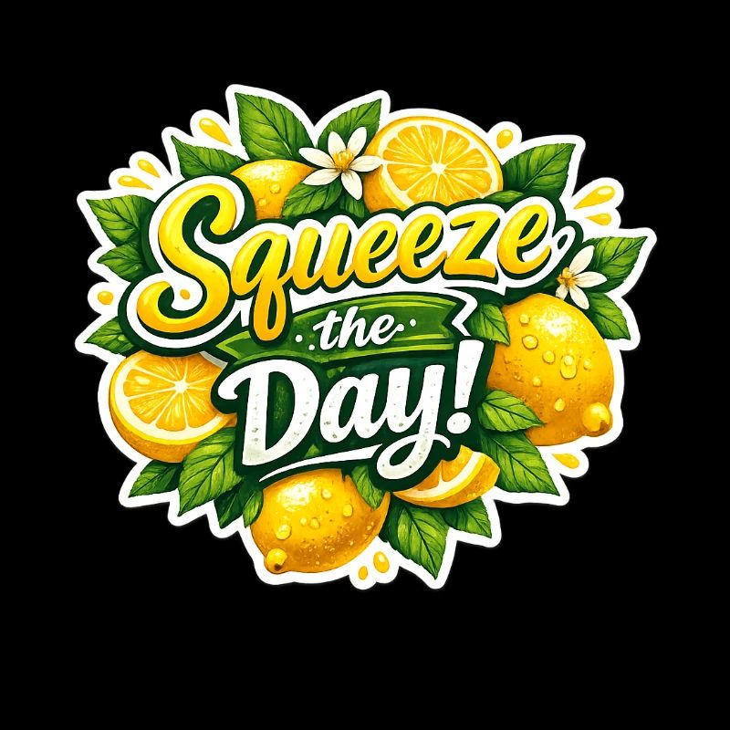 Squeeze the Day Lemon Design