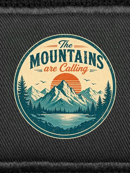The Mountains - Retro design
