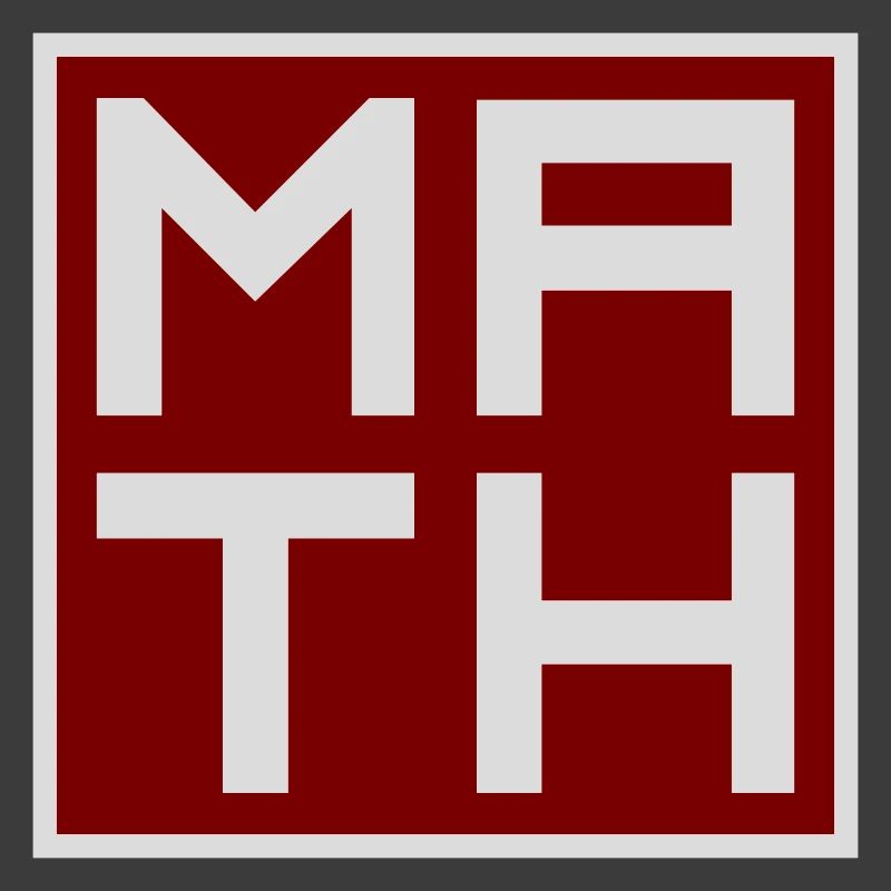 Math The Only Subject That Counts Nerd Mathe Logo