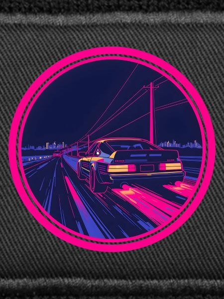 Retro Synthwave Cyberpunk Neon-Auto