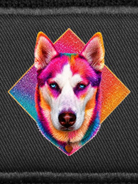 Bright Rainbow Husky