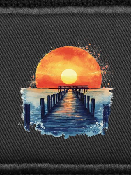 Sunset over the pier