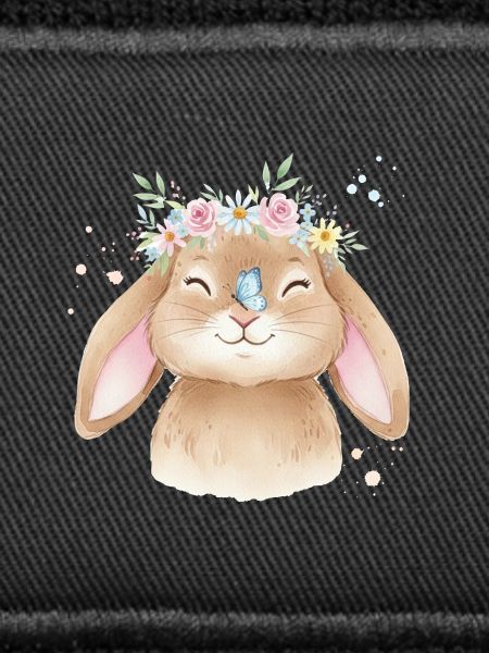 Hase mit Blumenkrone