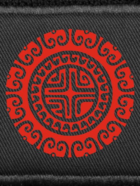 Rote Mandala-Blume