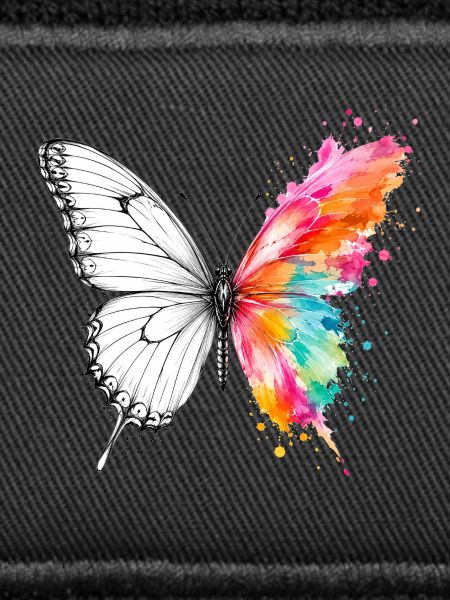 Aquarell-Schmetterling mit Tinte