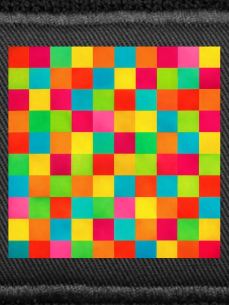 Regenbogen-Schachbrett-Mosaik