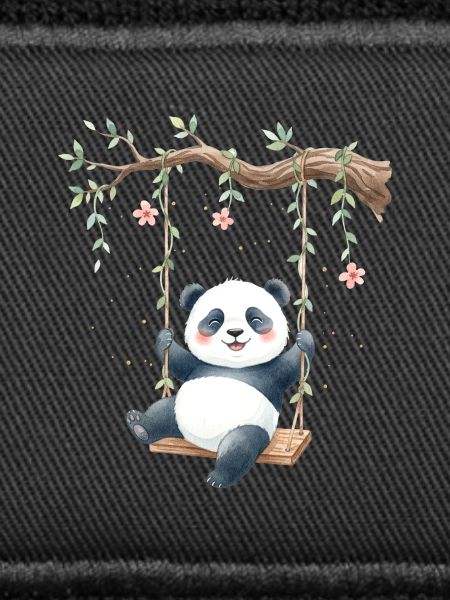 Panda on branch swing