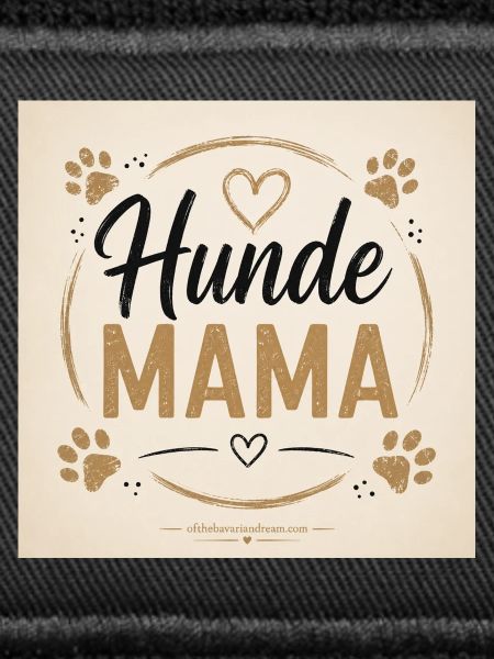 Hunde Mama Herzkreis Design