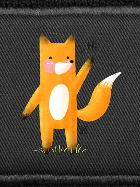 waving fox Hi