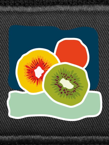 Bunte Kiwis – Fruchtige Pop-Illustration