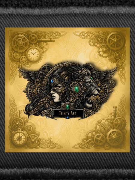 Steampunk-Löwin mit Juwelen