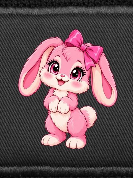 Kawaii-Pinkkiefer mit großem Bogen