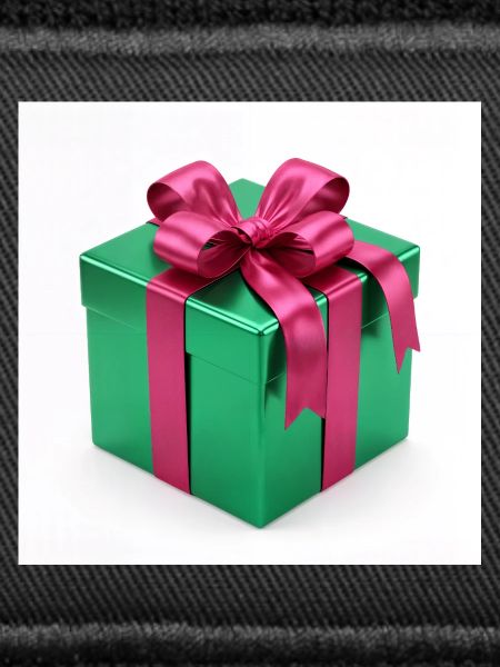 Grünes Geschenkpaket