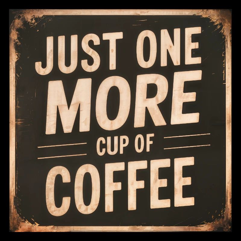 Nur eine weitere Tasse Kaffee