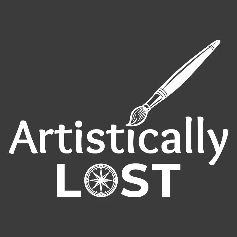 Artistically Lost Compass Map Design