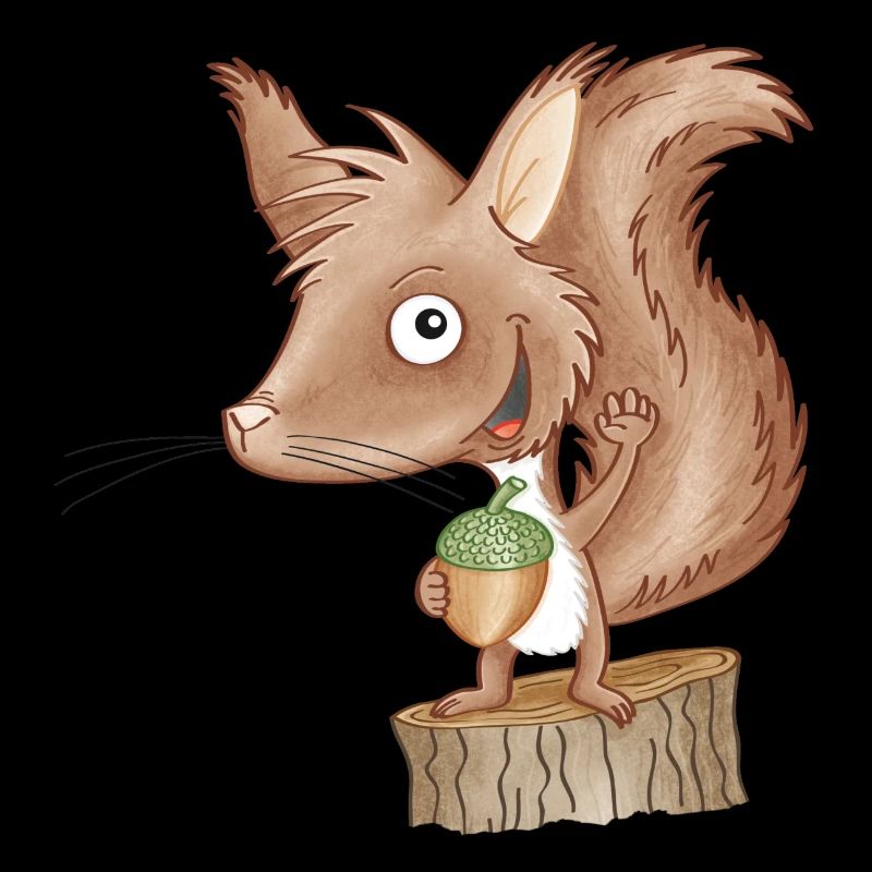 keckes Eichhörnchen