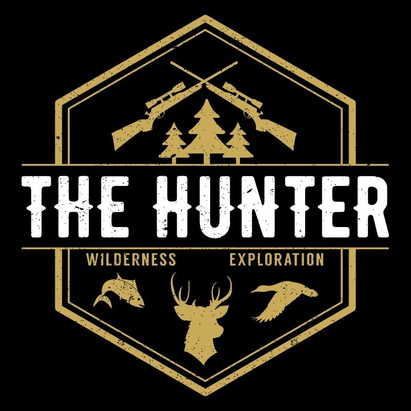 THE HUNTER hunting hunter forester deer forest gift