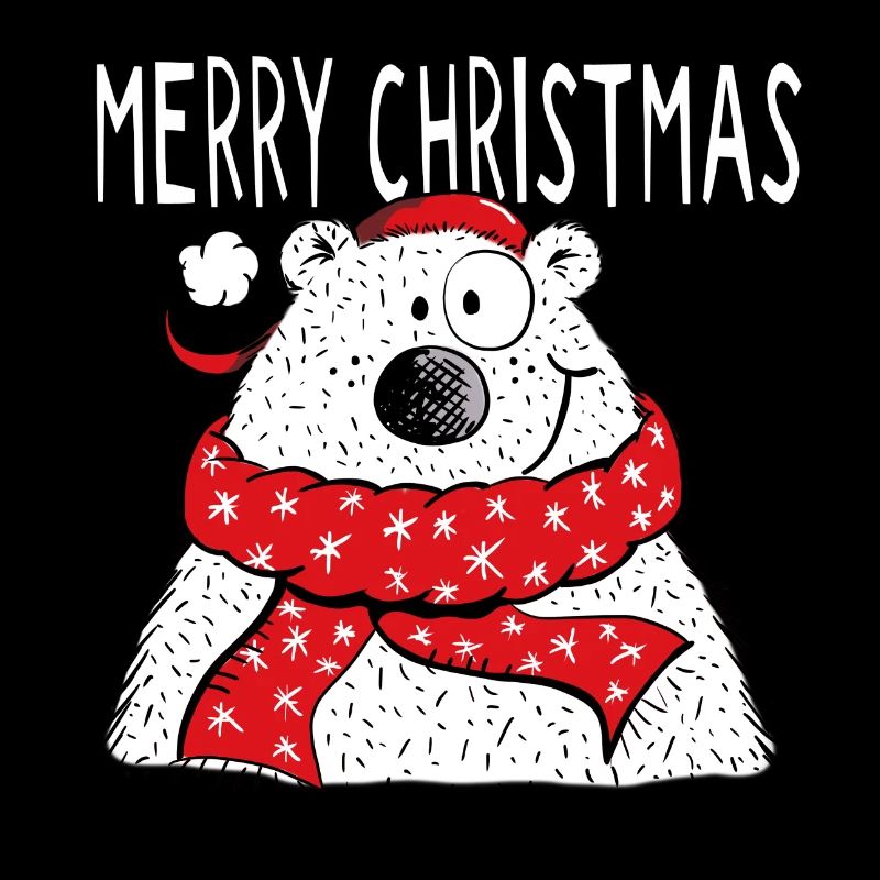 Joyeux Noël Ours - Hiver - Noël - Cadeau