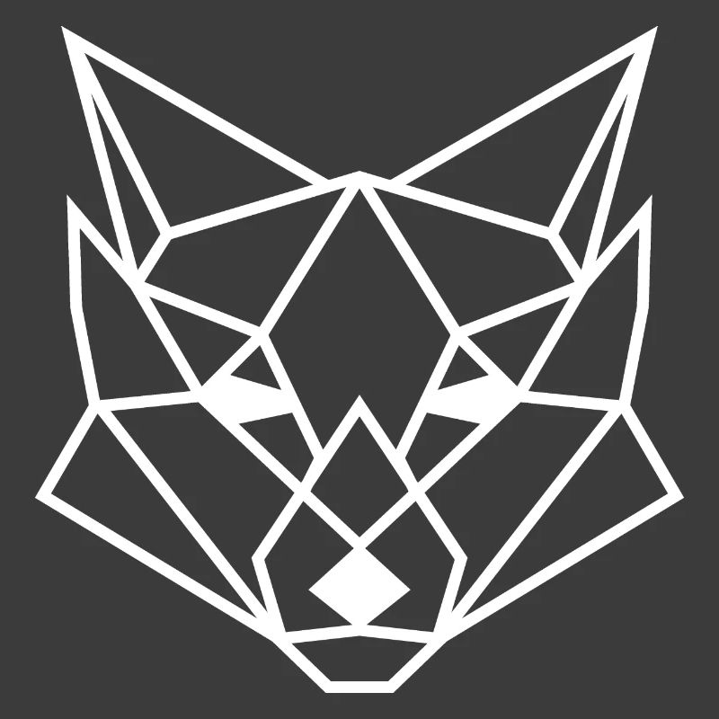 Geometric fox poly gift idea polygon