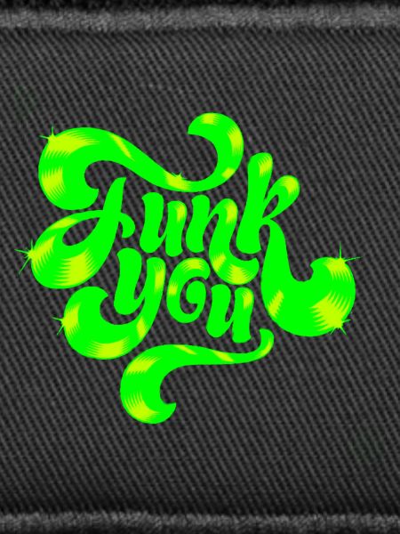 Grünes Neon-Punk-Textdesign
