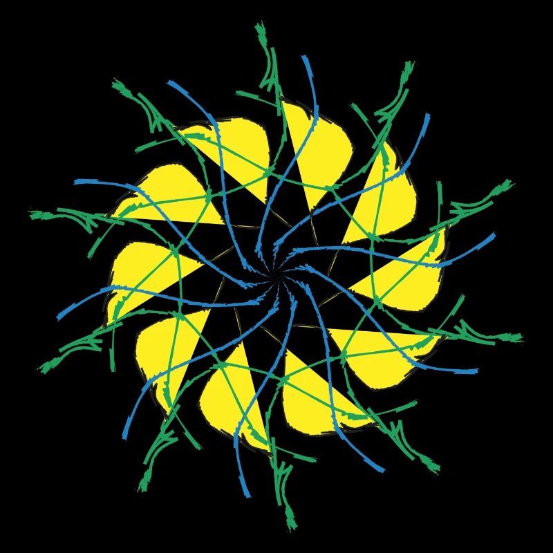 Random patterns circled