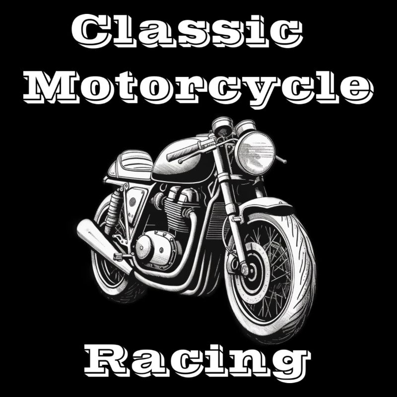 Classic Motorcycle Racing weiß