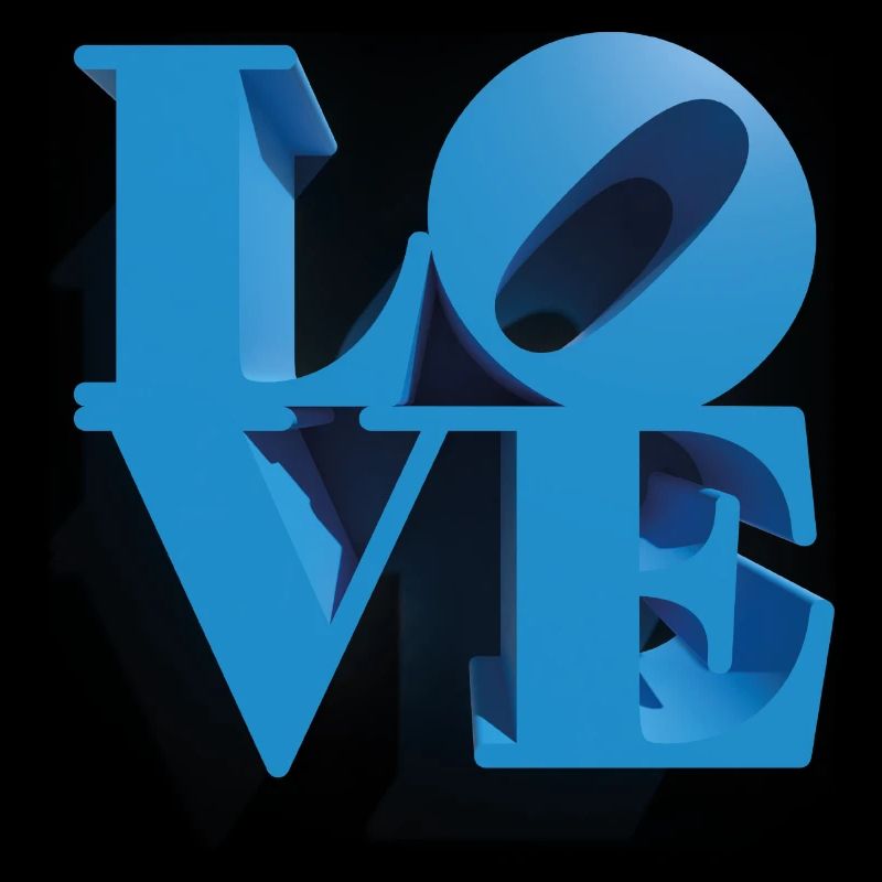 LIEBE 3D Cyan