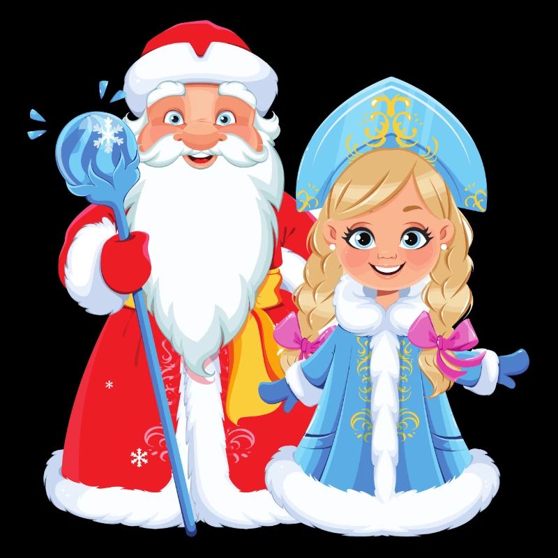 Ded Moroz Snegurotschka russischer Weihnachtsmann