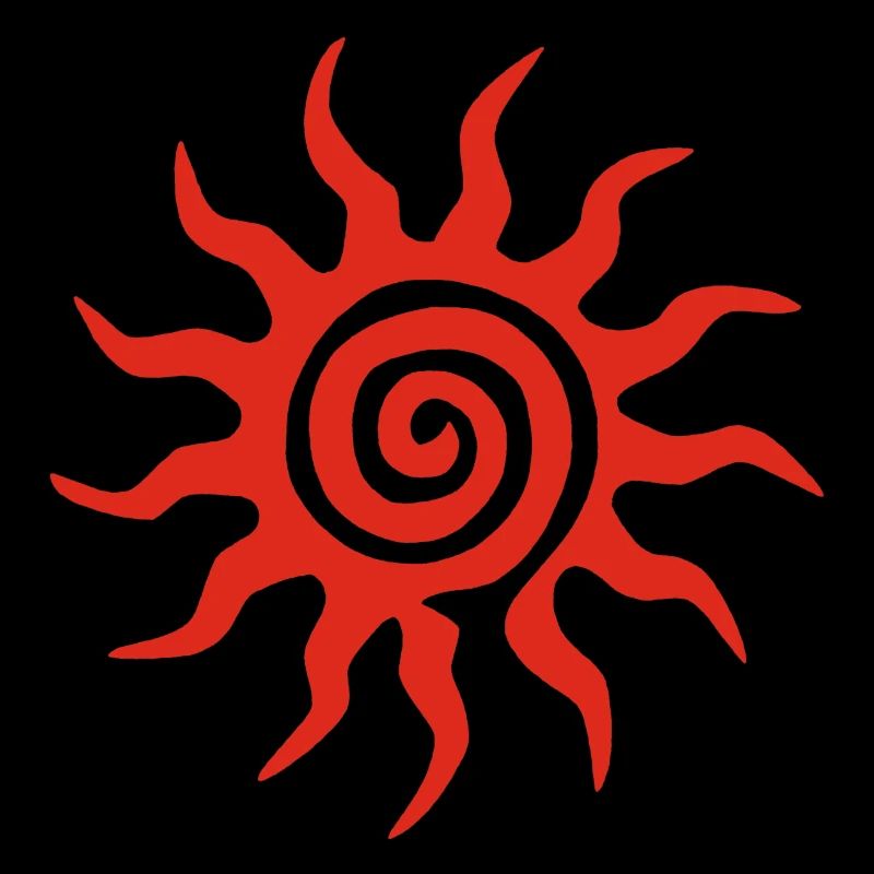 Spiral Red Sun