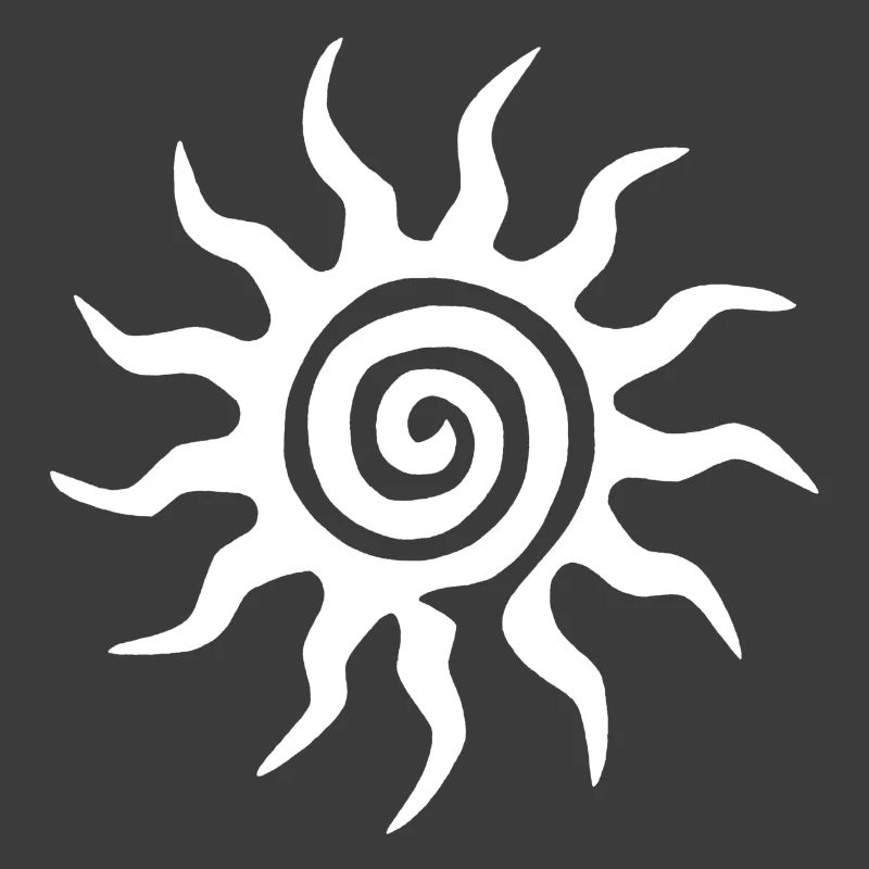Spiral White Sun