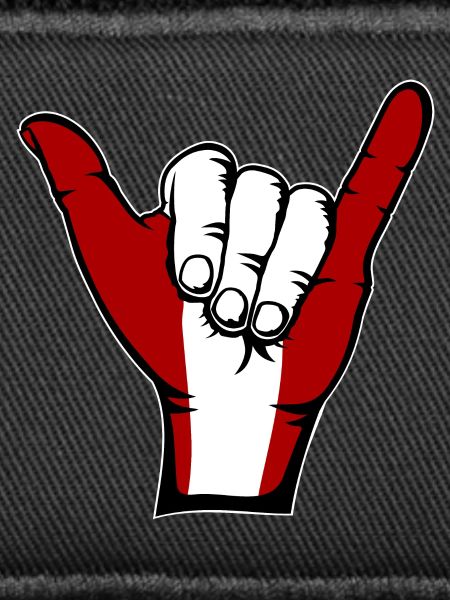 Peru Flagge Surfing Symbol
