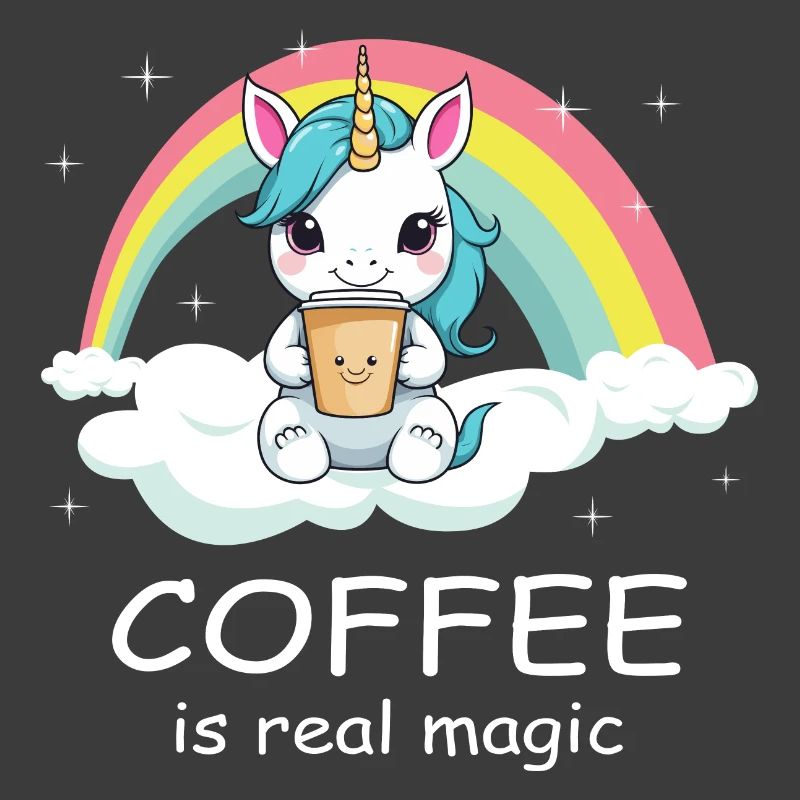 Süßes Kaffee Einhorn