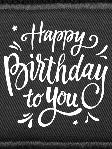 Birthday Script Handwritten Celebration