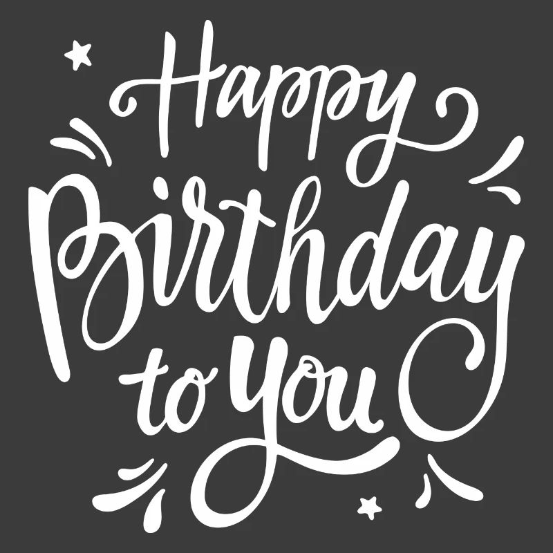 Célébration manuscrite du script d’anniversaire