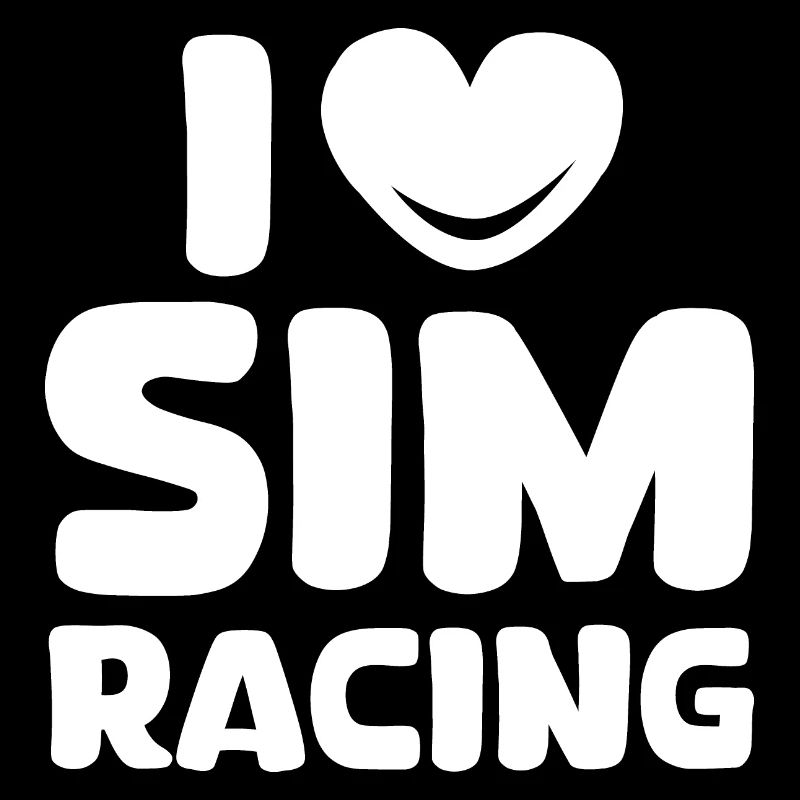 i love simracing gaming Auto Herz Liebe Symbol