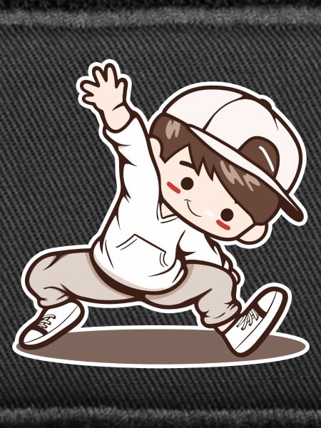 Kleiner Breakdancing Junge