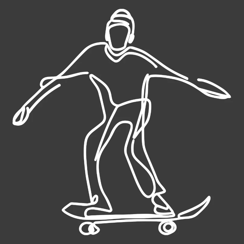 Skateboarder Drawing