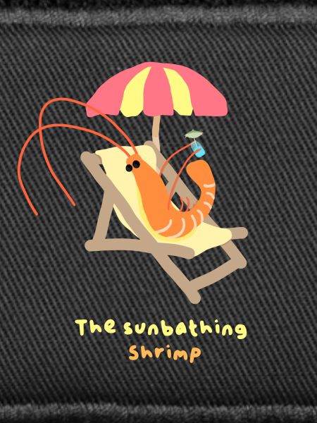 Shrimp in sunbathing