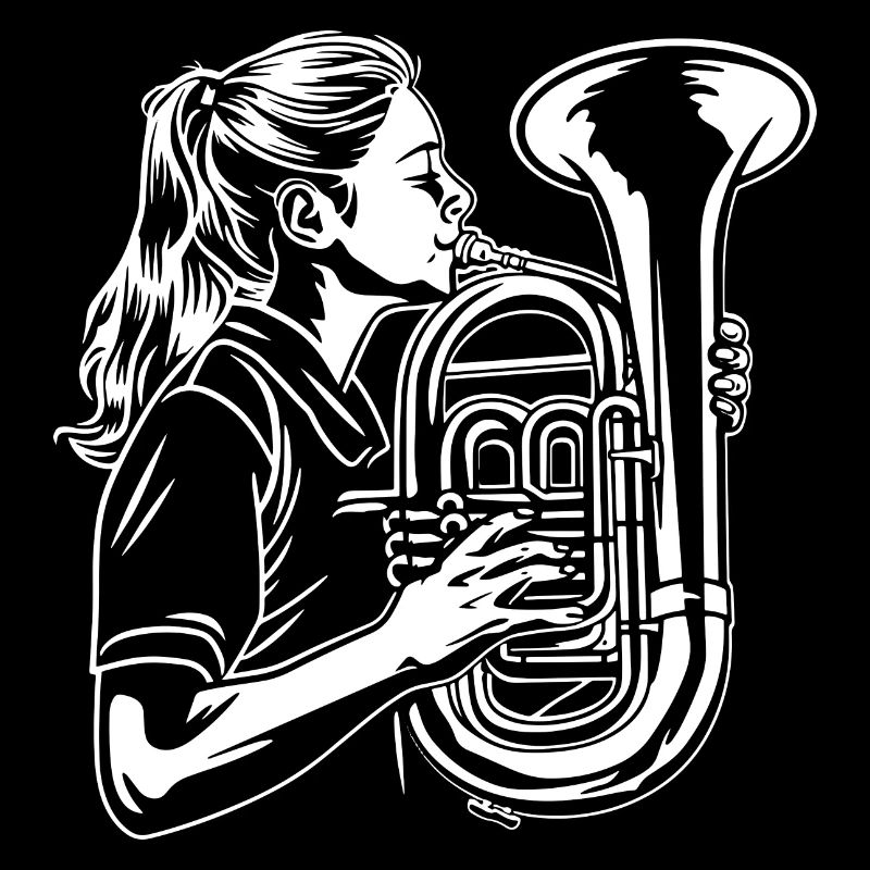 Tuba Spielerin