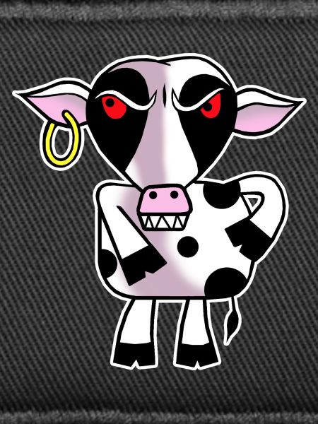 Angry cow