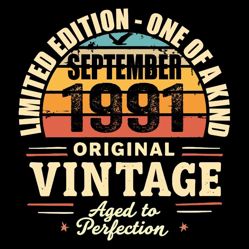 September 1991 Gift 1991 Vintage September 1991