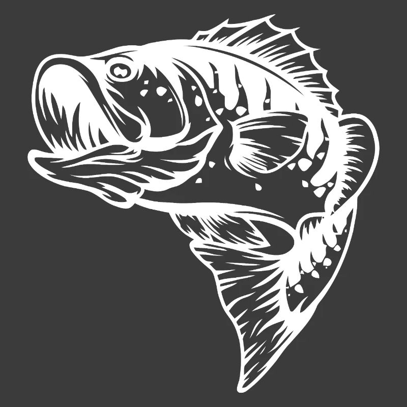 Detaillierte Fischskelett-Illustration