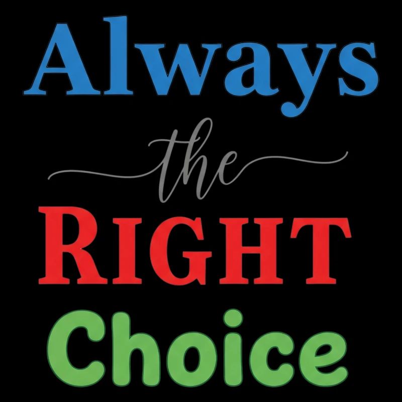 Vivid Multicolour Typography Design