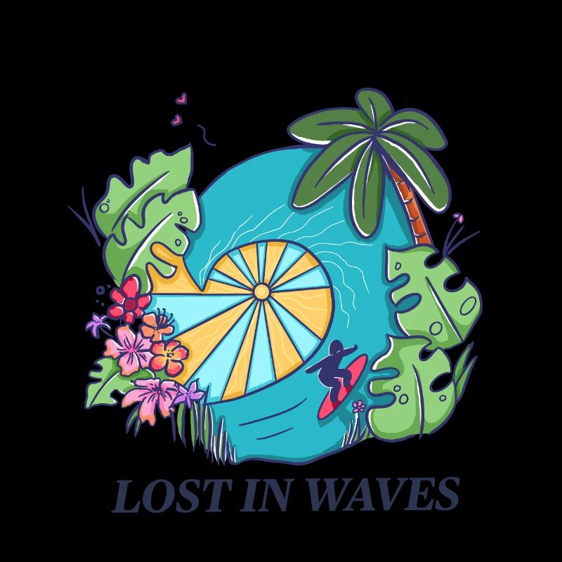 Perdu dans les vagues - Conception de vibrations de surf tropicales